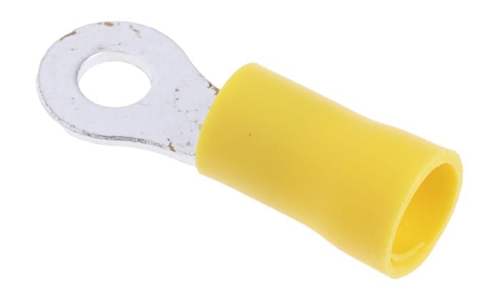 RS PRO İzoleli Halka Terminal, Sarı Kalay Kaplı, 12AWG - 10AWG, 2,5mm² - 6mm², Civata Ölçüsü: M4