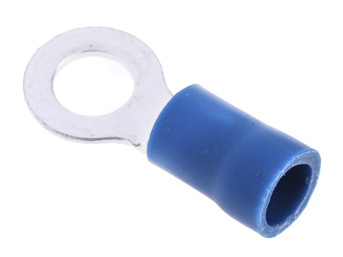 RS PRO Insulated Ring Terminal, M5 Stud Size, 1.5mm² to 2.5mm² Wire Size, Blue