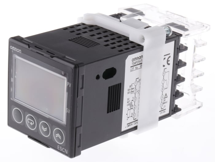 Omron E5CN PID Temperature Controller, 48 x 48mm, 2 Output Relay, 24 V ac/dc Supply Voltage