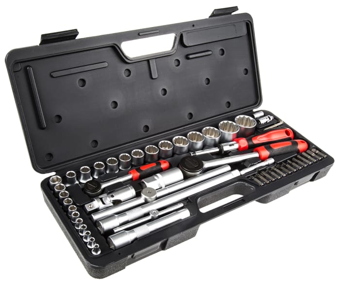 RS PRO 52-Piece 1/2 in, 1/4 in