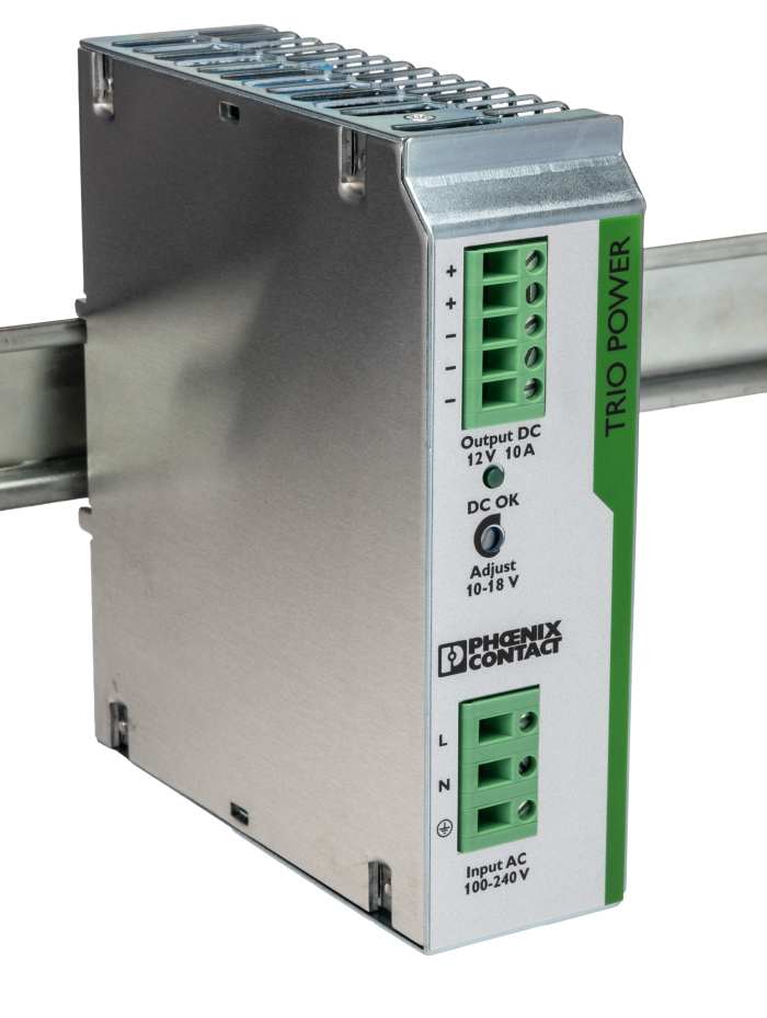Phoenix Contact TRIO POWER Switched Mode DIN Rail Power Supply, 85 → 264V ac ac Input, 12V dc dc Output, 10A