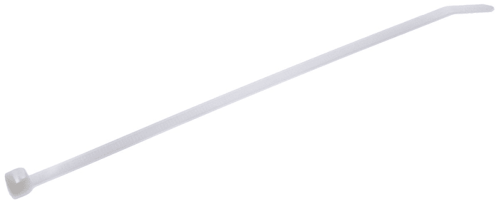Serre-câbles Thomas &amp; Betts Ty-Fast, 188mm x 4.6 mm, Blanc, en Nylon 66, x 100