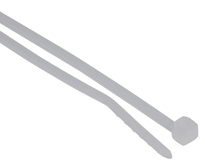Serre-câbles Thomas &amp; Betts Ty-Fast, 114mm x 2.4 mm, Naturel, en Nylon 66, x 100