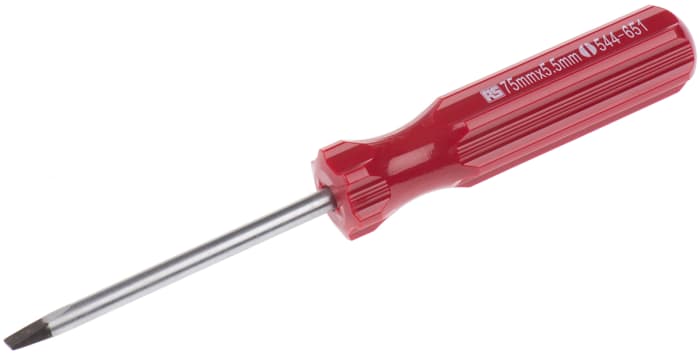 Tournevis standard RS PRO, pointe , pour vis Fendu 3/16 dans type Tournevis standard