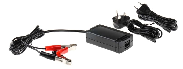 RS PRO Battery Charger For Lead Acid 1 Cell 12V 2A with EU plug