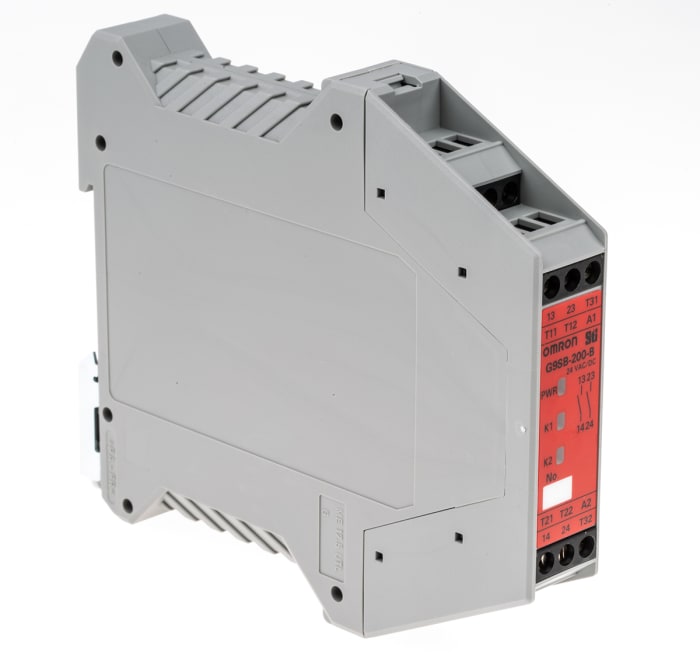 Omron G9SB Emergency Stop Safety Relay, 24V ac/dc, Dual-Channel, 2 Safety Contacts