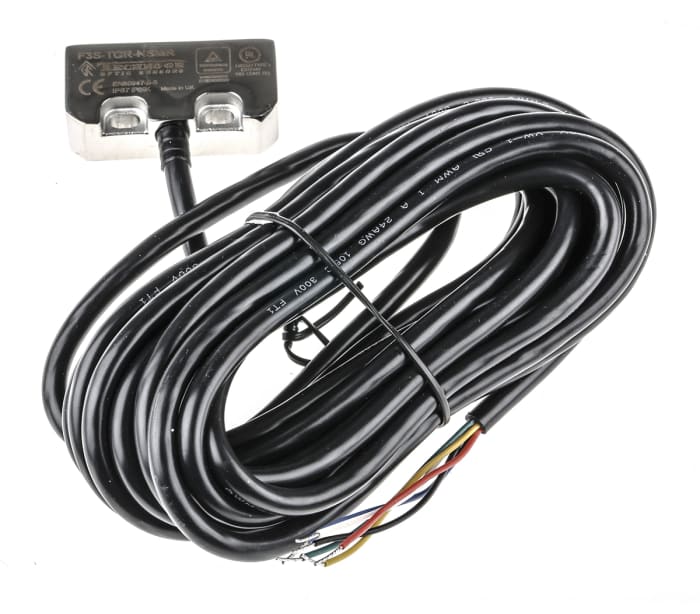 Omron F3S-TGR-N_R Series Magnetic Non-Contact Safety Switch, 24V dc, Stainless Steel Housing, NO/2NC, 5m Cable