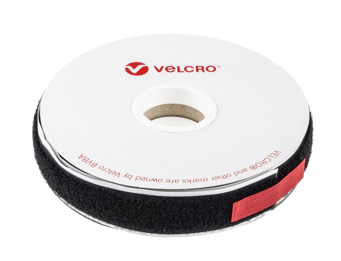 1 Eur/meter 25 M Velcro Self-adhesive, 20 Mm, Black 