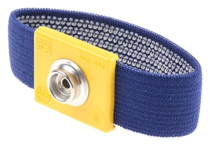 RS PRO ESD Grounding Wrist Strap With 10 mm Stud