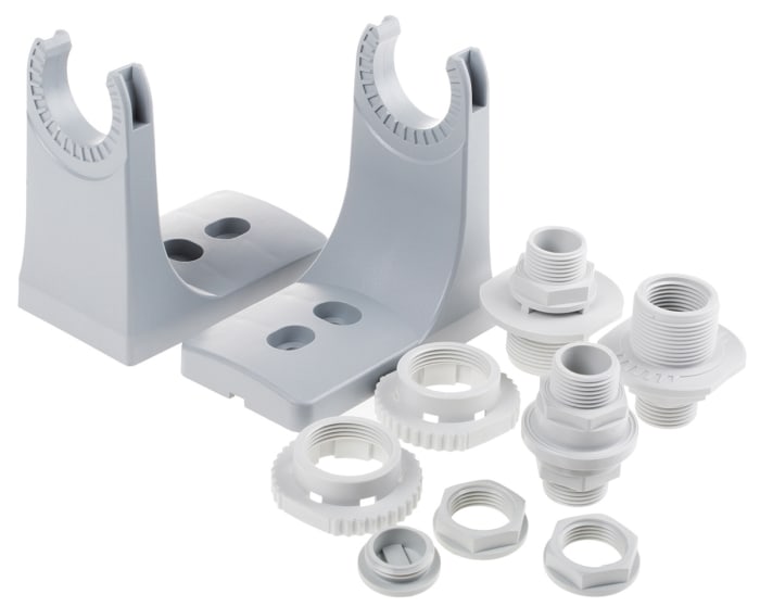 Werma Montážní držák Žárovka, řada: 890, Montážní sada, pro použití s: Dopravní majáky 890, 190, Šedá