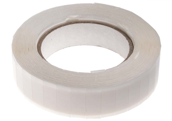 RS PRO White Foam Tape 25mm x 12mm 0.8mm Thick