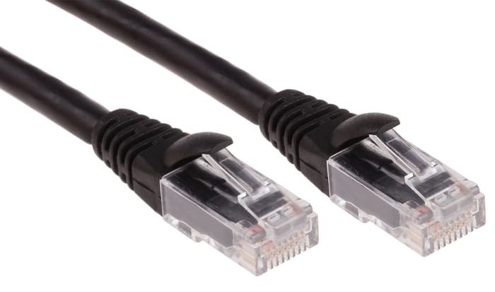Câble Ethernet RS PRO catégorie 6, U/UTP, Noir, Longueur 1m LSZH, avec connecteur