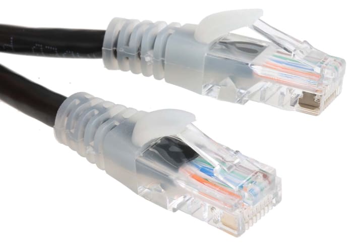 Câble Ethernet RS PRO catégorie 5e, U/UTP, Noir, Longueur 5m PVC, avec connecteur