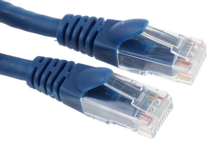 Câble Ethernet RS PRO catégorie 6, U/UTP, Bleu, Longueur 10m LSZH, avec connecteur