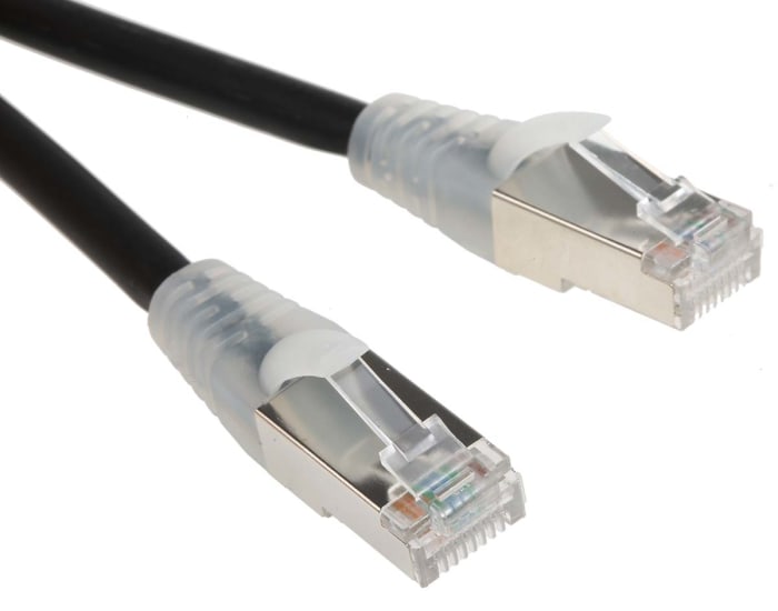 Câble Ethernet RS PRO catégorie 6, F/UTP, Noir, Longueur 10m LSZH, avec connecteur