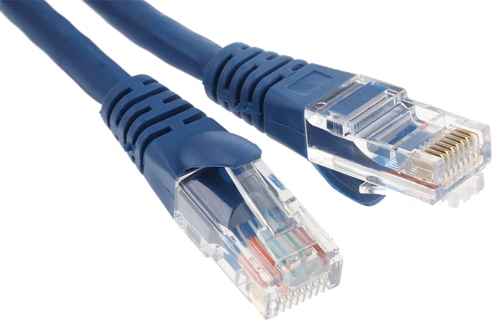 Câble Ethernet RS PRO catégorie 5e, U/UTP, Bleu, Longueur 0.5m LSZH, avec connecteur