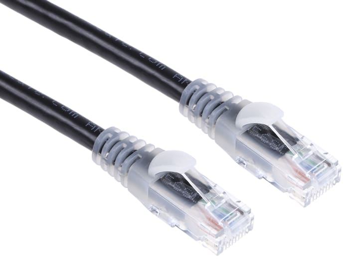 Câble Ethernet RS PRO catégorie 6, U/UTP, Noir, Longueur 10m PVC, avec connecteur