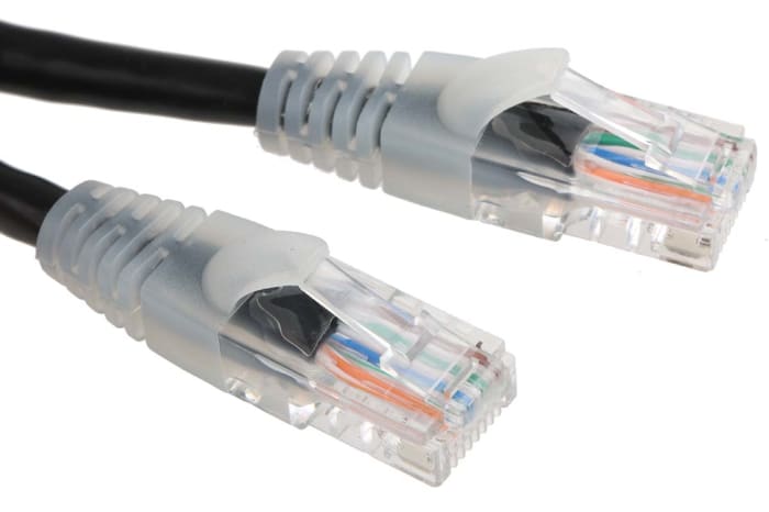 Câble Ethernet RS PRO catégorie 5e, U/UTP, Noir, Longueur 10m PVC, avec connecteur