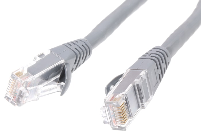 Câble Ethernet RS PRO catégorie 6, U/UTP, Gris, Longueur 0.5m LSZH, avec connecteur
