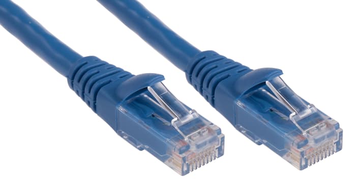 Câble Ethernet RS PRO catégorie 6, U/UTP, Bleu, Longueur 1m PVC, avec connecteur