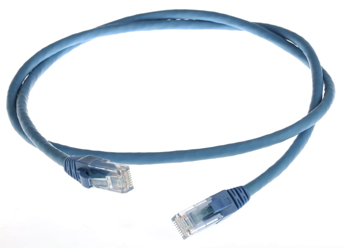 Câble Ethernet RS PRO catégorie 6, U/UTP, Bleu, Longueur 1m LSZH, avec connecteur