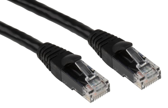 Câble Ethernet RS PRO catégorie 6, U/UTP, Noir, Longueur 5m PVC, avec connecteur
