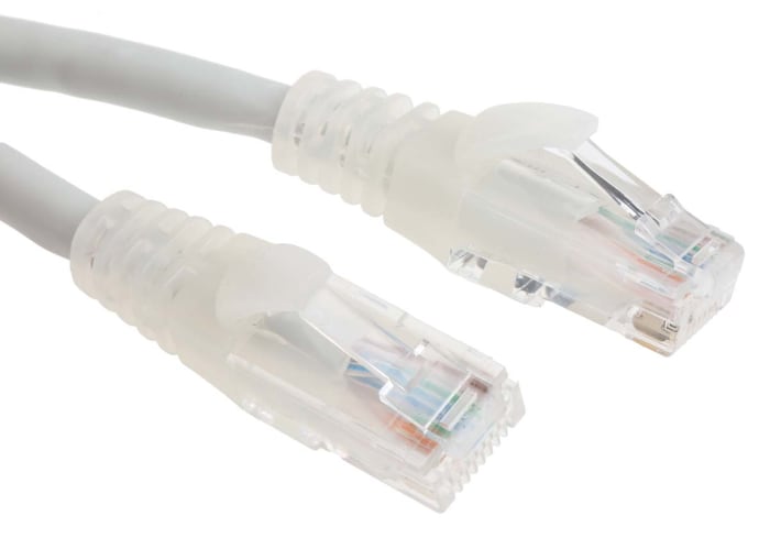Câble Ethernet RS PRO catégorie 6, U/UTP, Gris, Longueur 10m LSZH, avec connecteur