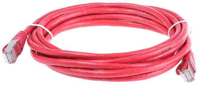 Cable Ethernet Cat5e F/UTP RS PRO de color Rojo, long. 3m, funda de PVC