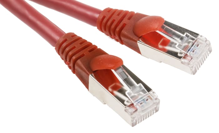 RS PRO | RS PRO, 0.5 m Cat6 Ethernet Cable, Red RJ45 to Male RJ45 Male ...