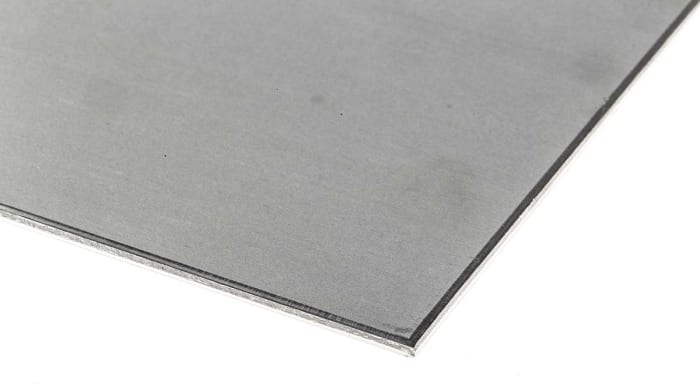 RS PRO Stainless Steel Metal Sheet 500mm x 300mm 3mm Thick