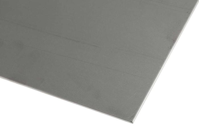 RS PRO Stainless Steel Metal Sheet 500mm x 300mm, 0.5mm Thick