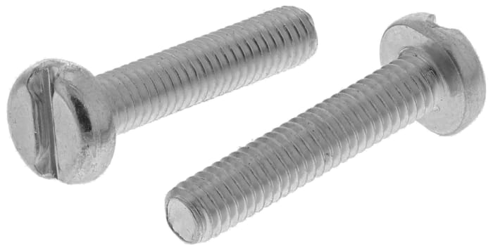 RS PRO Slot Pan Steel Machine Screws DIN 85 x 20.0mm