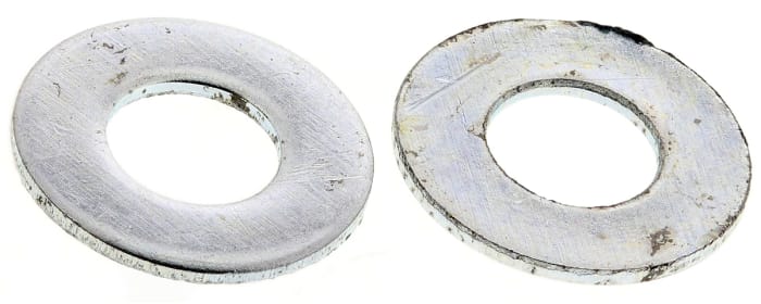 Zinc Plated Steel Plain Washer, 0.5mm Thickness, M3.5