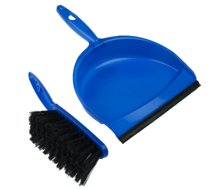 RS PRO RS PRO Blue Dustpan & Brush for Dust with brush included 560791 RS Components