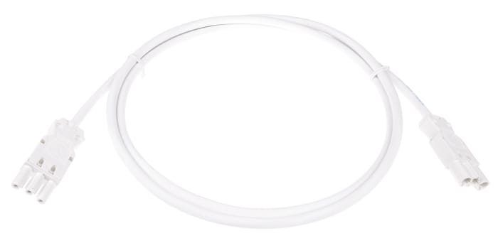 Wieland GST18i3 Series Cable Assembly, 3-Pole, Male to Female, 16A, IP40