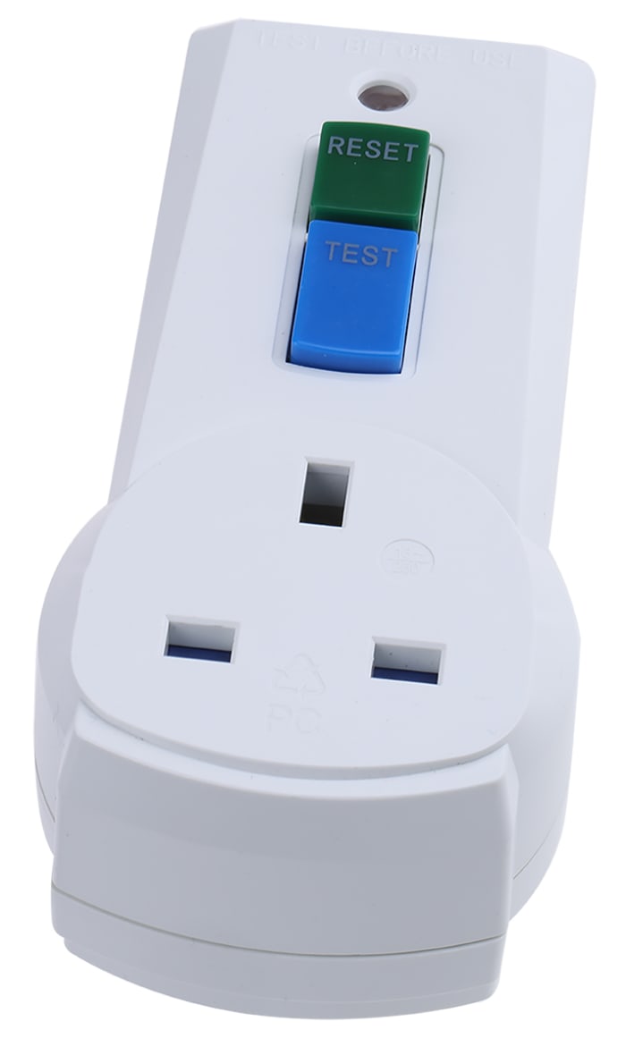 Timeguard RCD Plug Adapter 2 Pole ,Rated At 13A,230 V ac