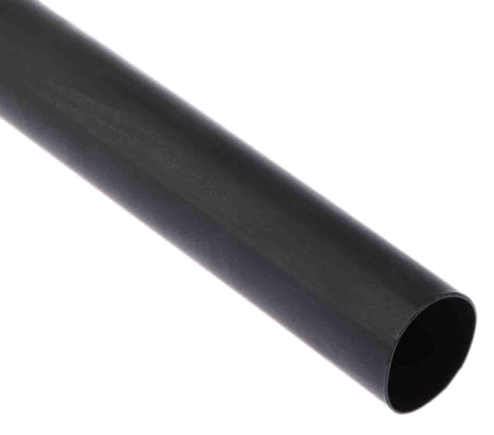 Gaine thermorétractable RS PRO, Diam. 24mm, Long. 1.2m, Rétreint 3:1, Noir