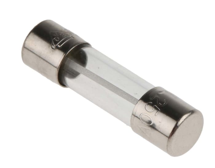 RS PRO 6.3A T Glass Cartridge Fuse, 5 x 20mm