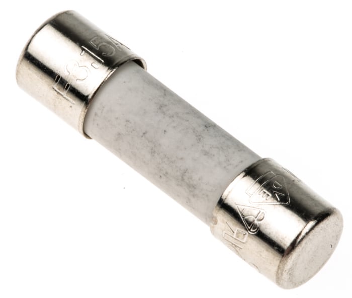 RS PRO 3.15A F Ceramic Cartridge Fuse, 5 x 20mm