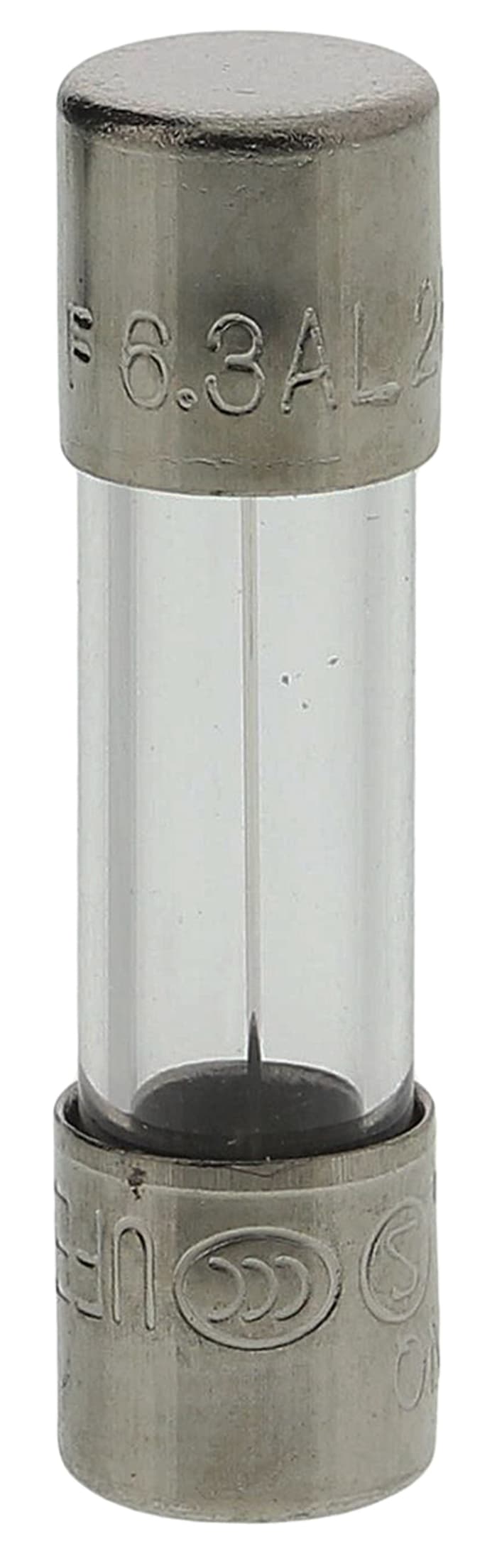 RS PRO 6.3A F Glass Cartridge Fuse, 5 x 20mm