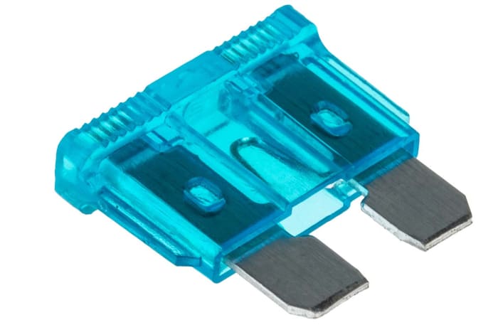 RS PRO 15A Blue Blade Car Fuse, 32V dc