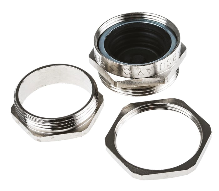 Presse-étoupe SIB PE Boulay, PG29, en Laiton, Ø 17mm à Ø 24mm, avec contre-écrous, IP65