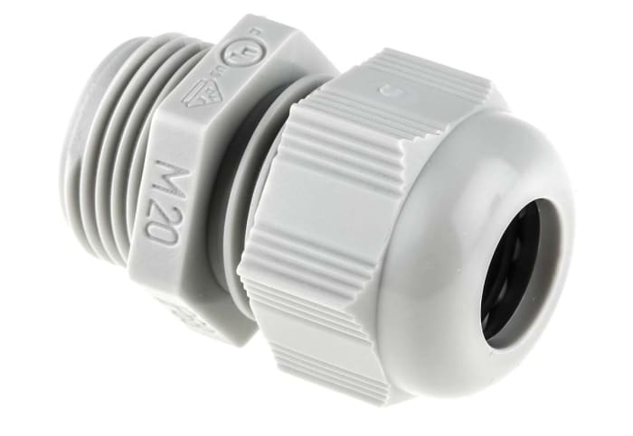 Presse-étoupe SIB SIB-TEC, M20, en PA 6, Ø 5mm à Ø 12mm, avec contre-écrous, IP68
