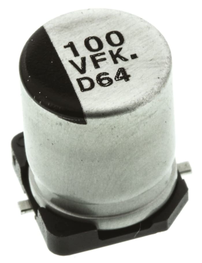 Panasonic 100μF Aluminium Electrolytic Capacitor 35V dc, Surface Mount - EEEFK1V101AP