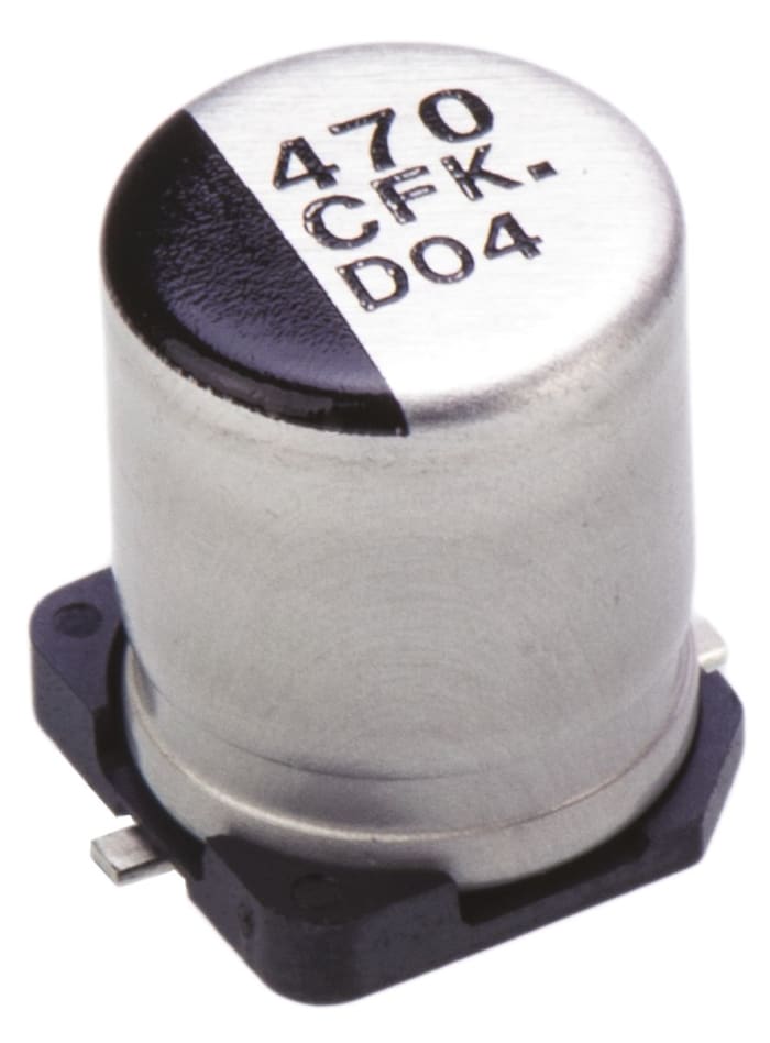 Panasonic 470μF Aluminium Electrolytic Capacitor 16V dc, Surface Mount - EEEFK1C471AP