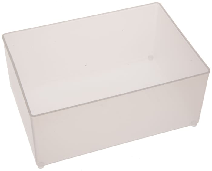 Raaco 1 Cell Transparent Polypropylene Compartment Box, 69 mm x 109 mm x 157 mm