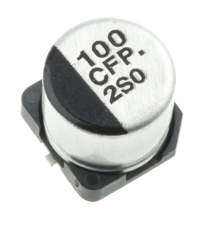 Panasonic 100μF Aluminium Electrolytic Aluminium Electrolytic Capacitor 16V dc, Surface Mount - EEEFP1C101AP