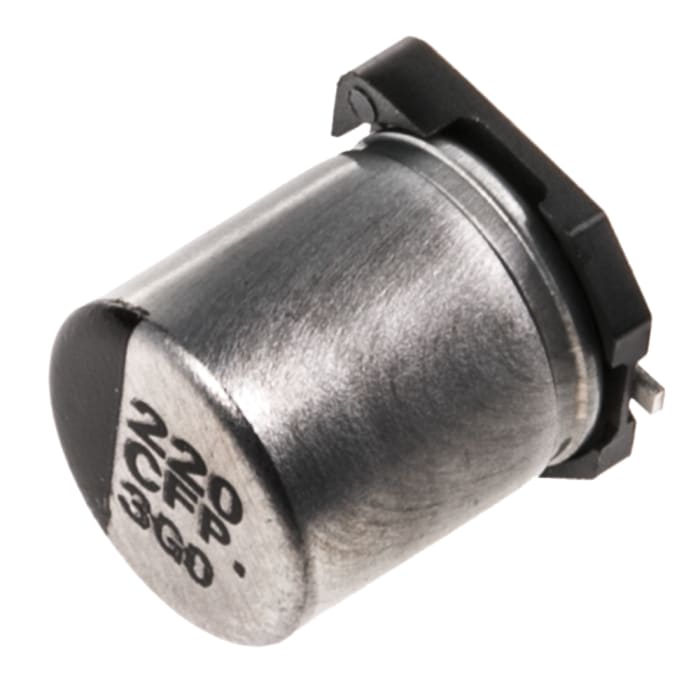 Panasonic 220μF Aluminium Electrolytic Aluminium Electrolytic Capacitor 16V dc, Surface Mount - EEEFPC221XAP