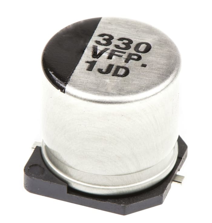 Condensateur électrolytique aluminium Panasonic série FP, Aluminium électrolytique 330μF, 35V c.c.