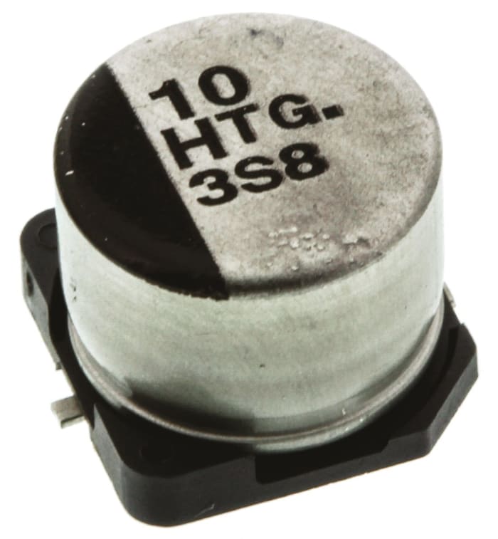Panasonic 10μF Aluminium Electrolytic Capacitor 50V dc, Surface Mount - EEETG1H100P